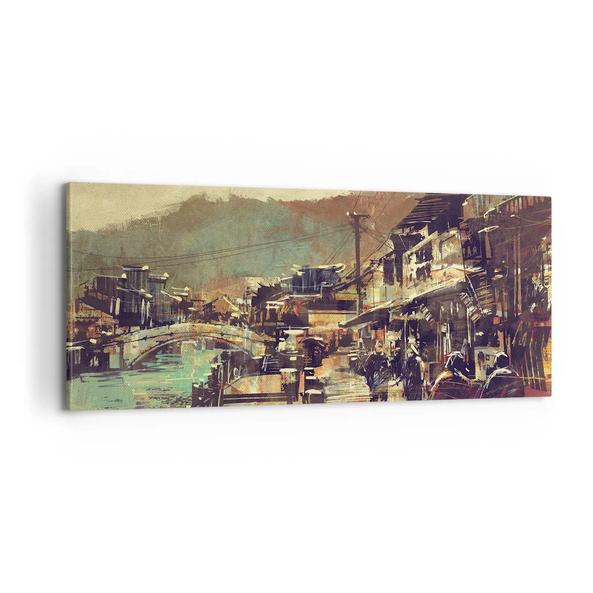 Impression sur toile - Image sur toile - La vie comme une richesse de gris - 100x40 cm
