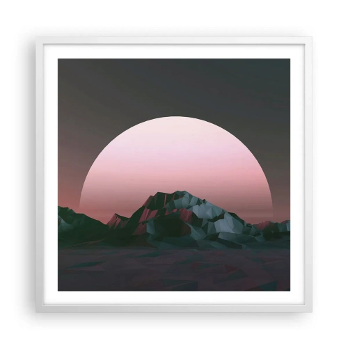 Affiche dans un cadre blanc - Poster - Dans une galaxie voisine - 60x60 cm