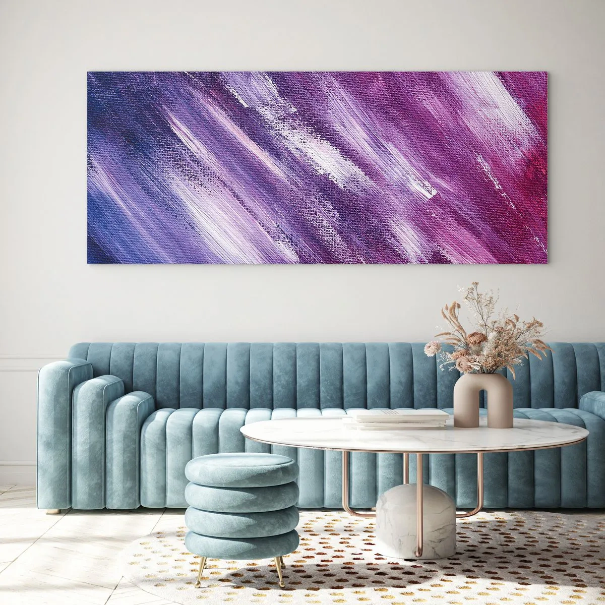 Impression sur verre - Image sur verre - Quand le vent ensoleillé souffle - 100x40 cm