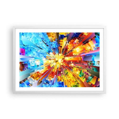 Affiche dans un cadre blanc - Poster - In medias res - 70x50 cm