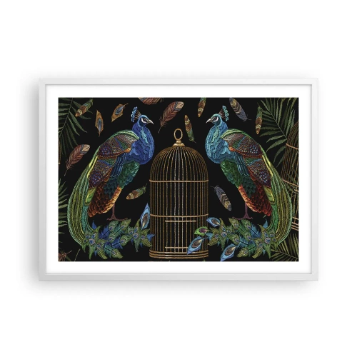 Affiche dans un cadre blanc - Poster - En robes royales - 70x50 cm