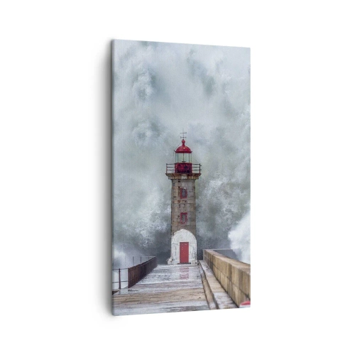 Impression sur toile - Image sur toile - Le rugissement des eaux, le bruit soufflera - 45x80 cm