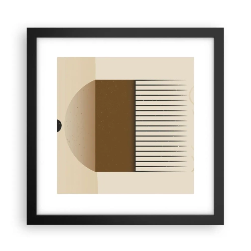 Affiche dans un cadre noir - Poster - Différents états - 30x30 cm