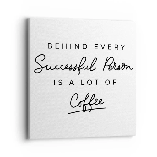 Impression sur toile - Image sur toile - Secret du succès - 40x40 cm