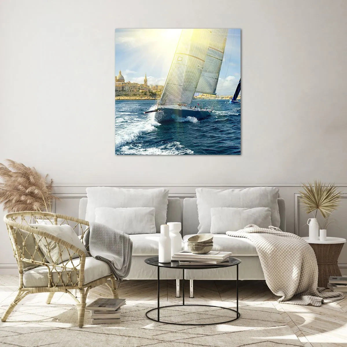 Impression sur verre - Image sur verre - Il est temps de quitter la ville - 60x60 cm