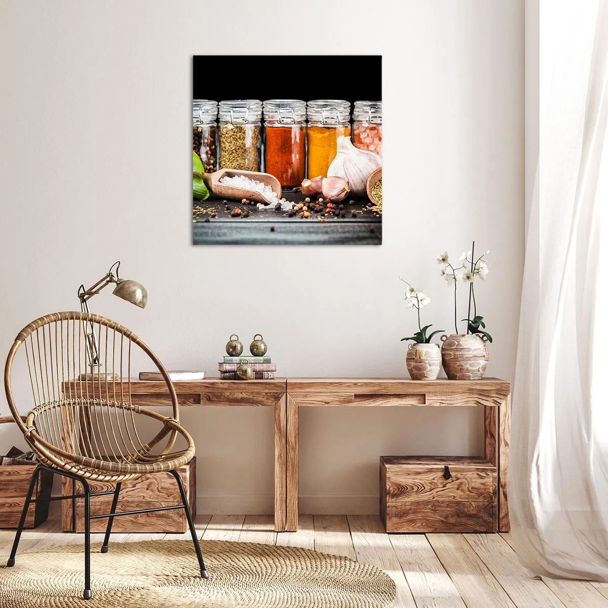 Impression sur toile - Image sur toile - Pour que la vie ait du goût - 40x40 cm