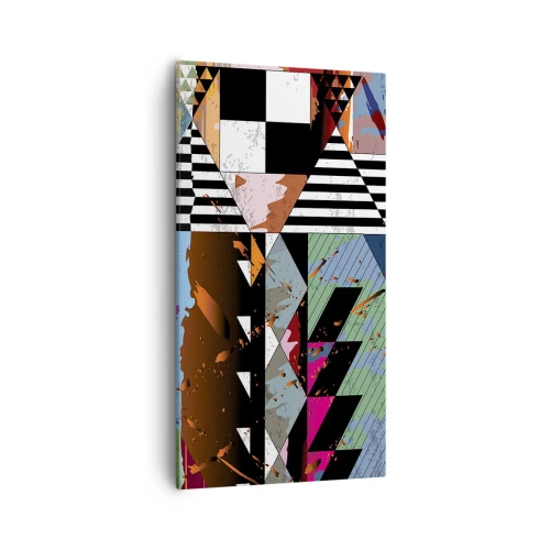 Impression sur toile - Image sur toile - Géométrique et organique - 55x100 cm