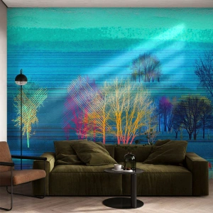 Papier Peint Autocollant Deluxe Sticker - Un paysage soigné - Paysage, Forêt, Abstraction - 350x256 cm