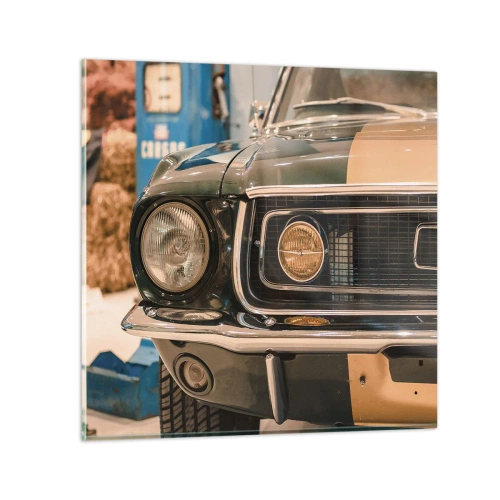 Impression sur verre - Image sur verre - Rencontre avec une légende - 70x70 cm