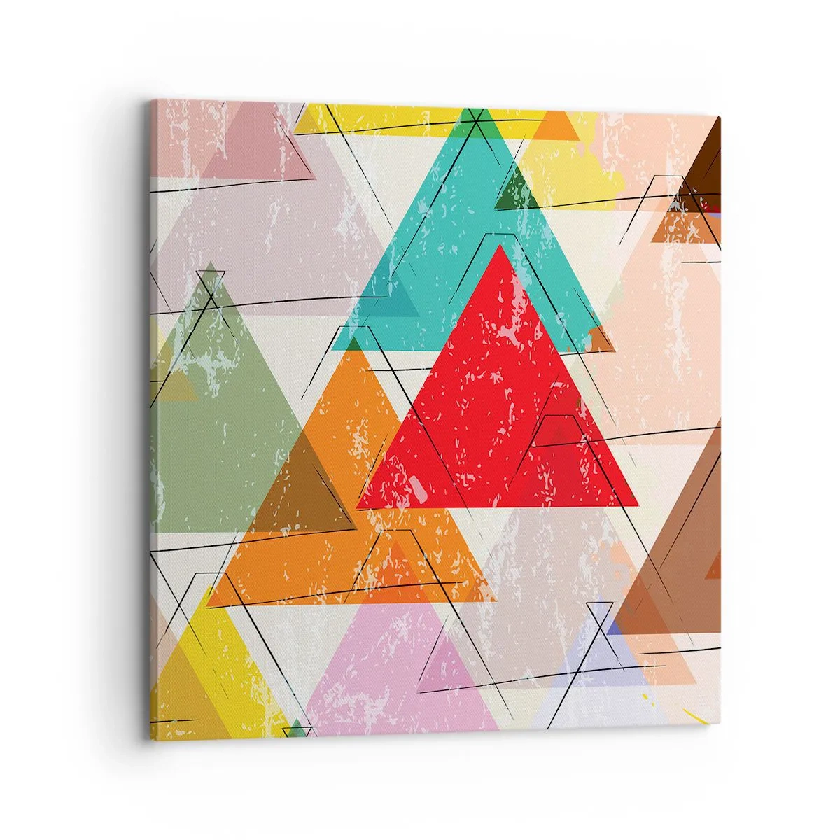 Impression sur toile - Image sur toile - Trois par trois - 70x70 cm