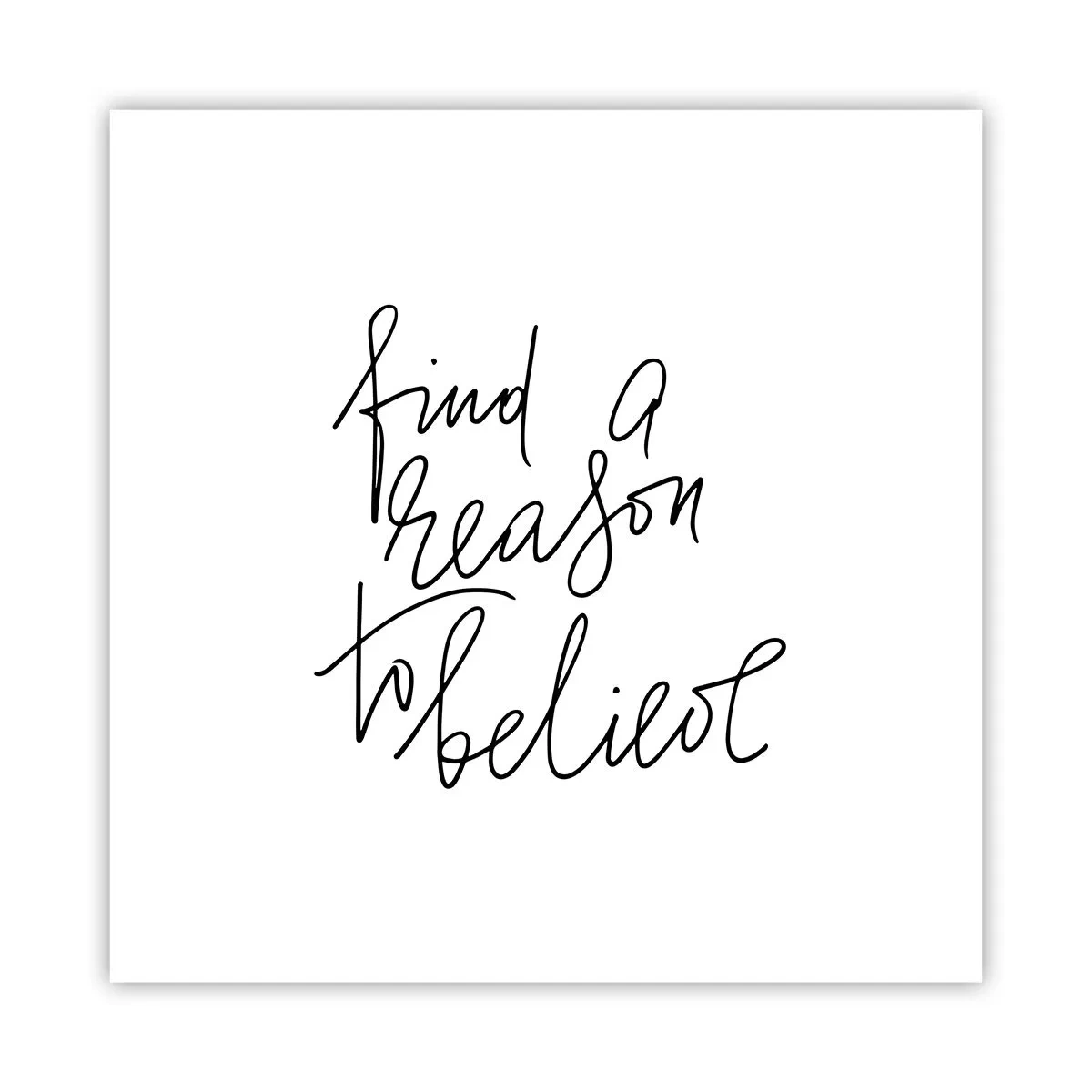 Affiche - Poster - C'est possible - 30x30 cm