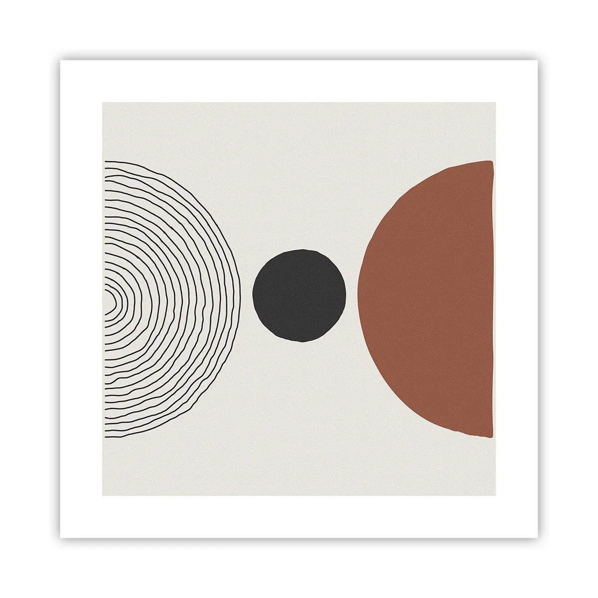 Affiche - Poster - Au centre de l'attention - 40x40 cm