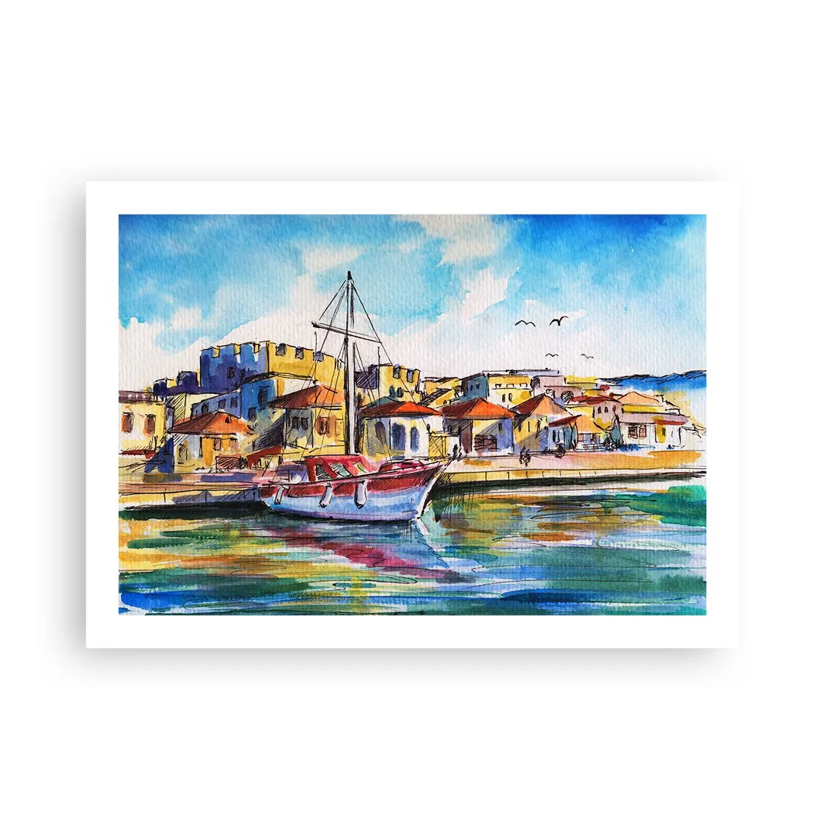 Affiche - Poster - Après-midi arc-en-ciel - 70x50 cm