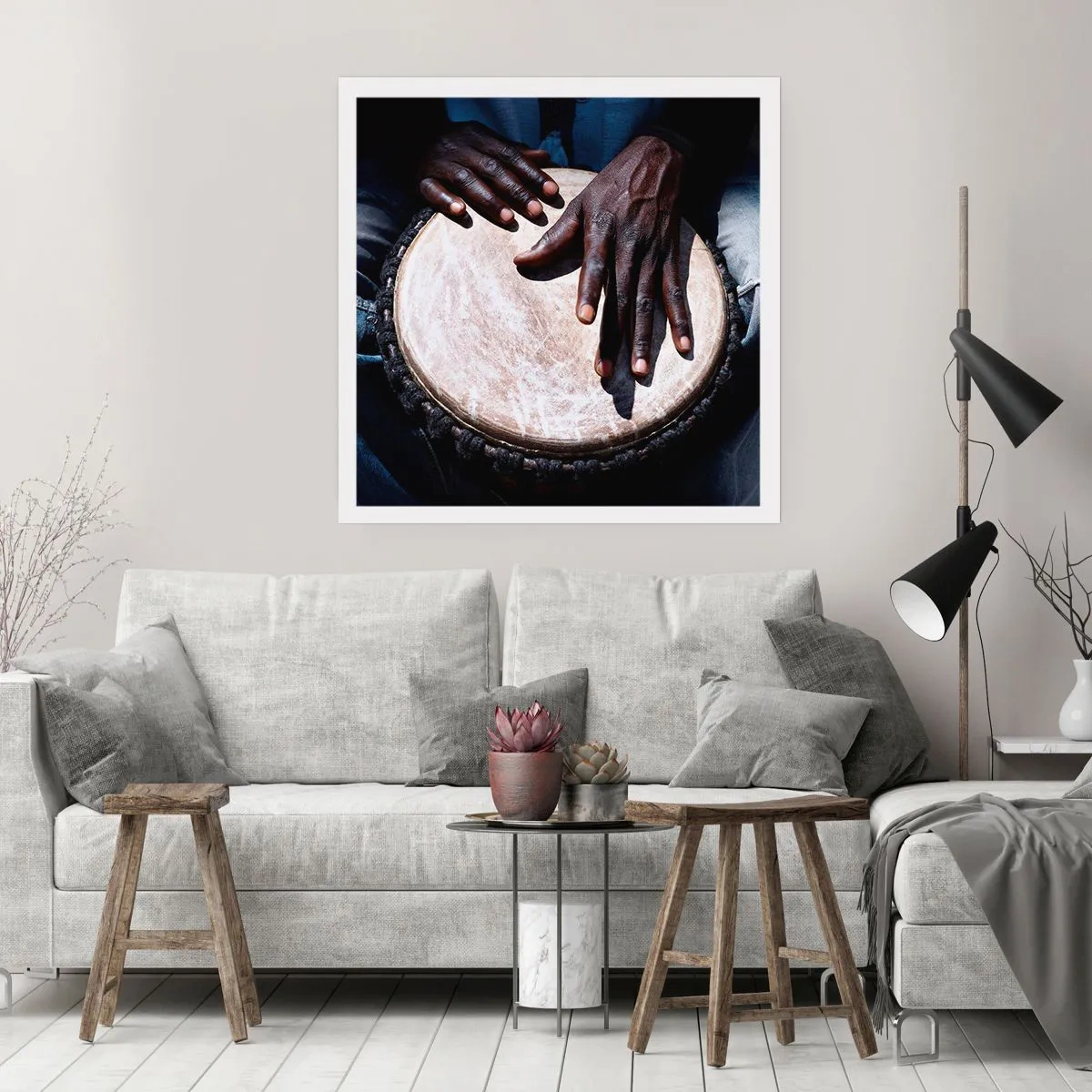 Affiche - Poster - Vis à son rythme - 60x60 cm