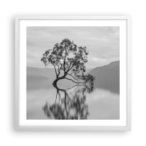 Affiche dans un cadre blanc - Poster - Un tel pays existe - 50x50 cm