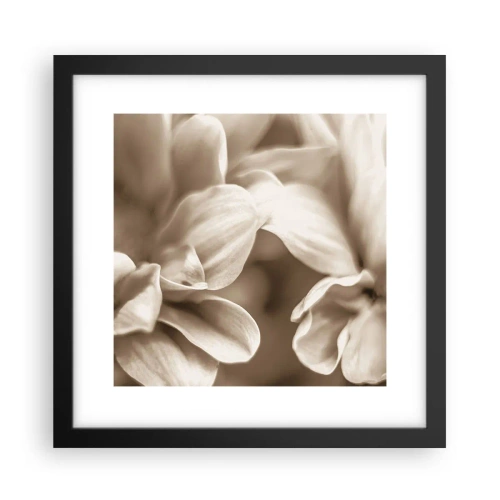Affiche dans un cadre noir - Poster - Doux comme un sourire - 30x30 cm