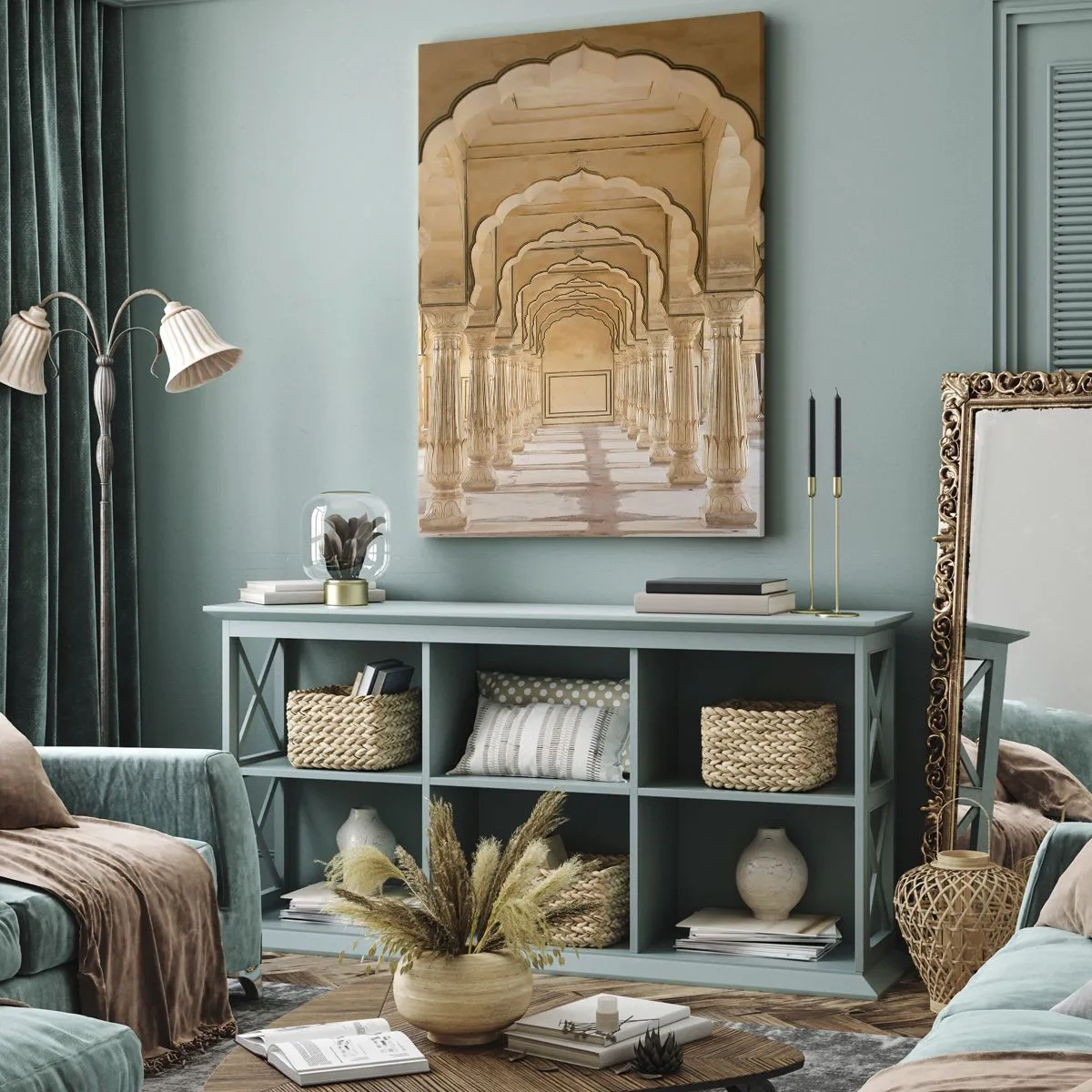 Impression sur toile - Image sur toile - Dans le palais du maharaja - 70x100 cm