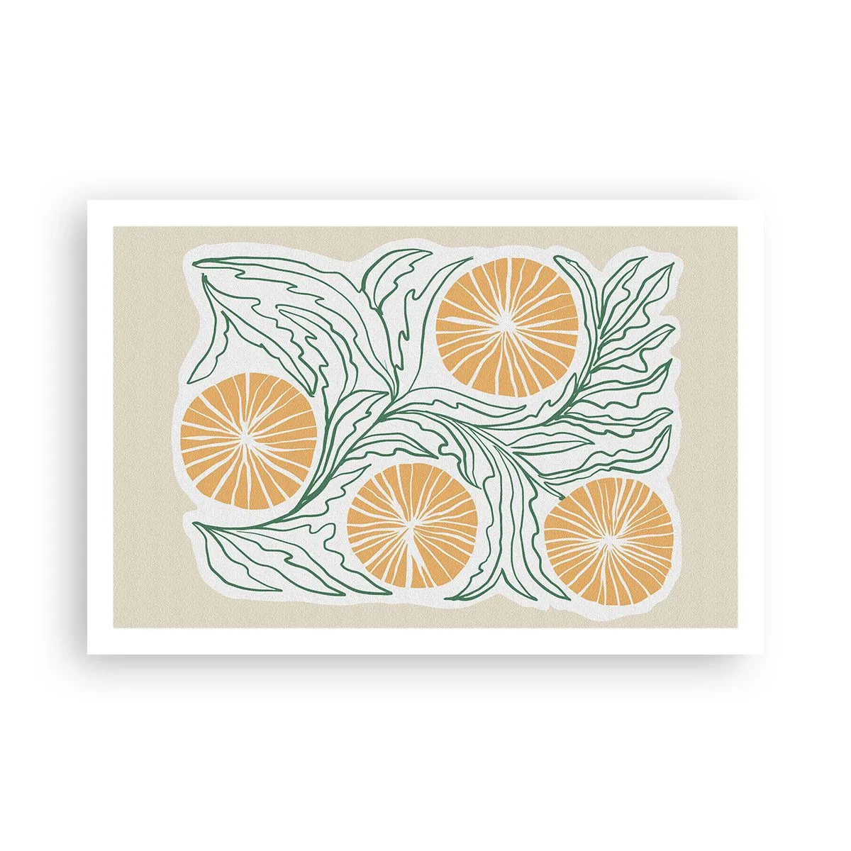 Affiche - Poster - Ethnique avec une pointe d'abstraction - 91x61 cm