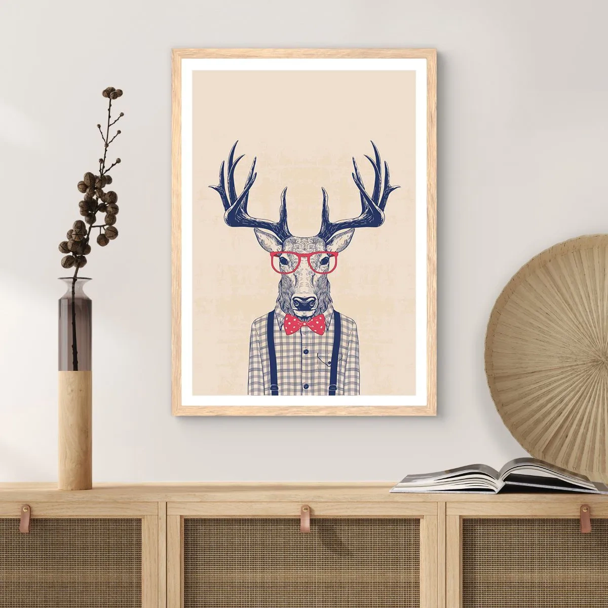 Affiche dans un chêne clair - Poster - Une extravagance amusante - 50x70 cm