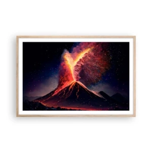 Affiche dans un chêne clair - Poster - Beauté et horreur - 91x61 cm