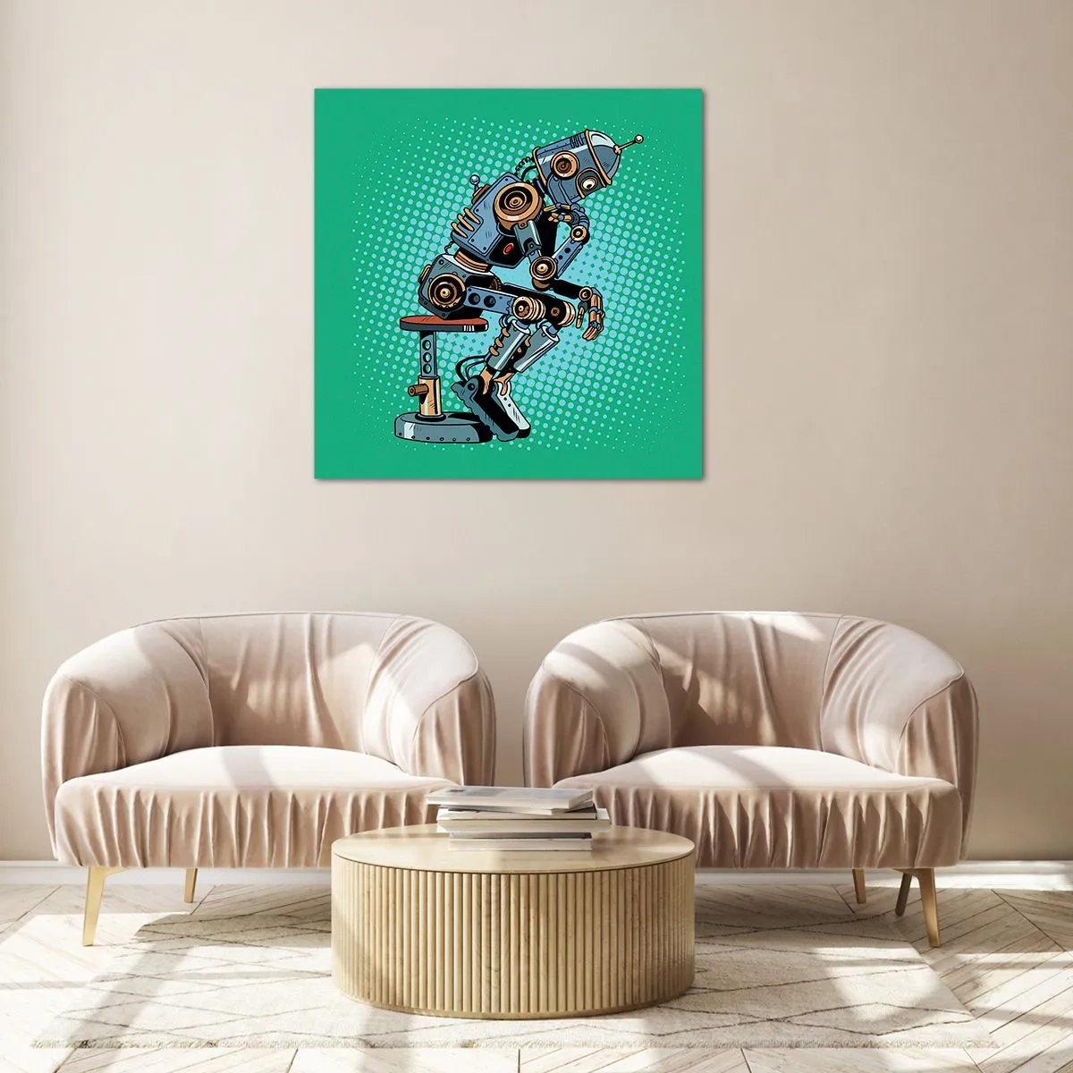 Impression sur verre - Image sur verre - Au-dessus de l'essence de l'être - 70x70 cm