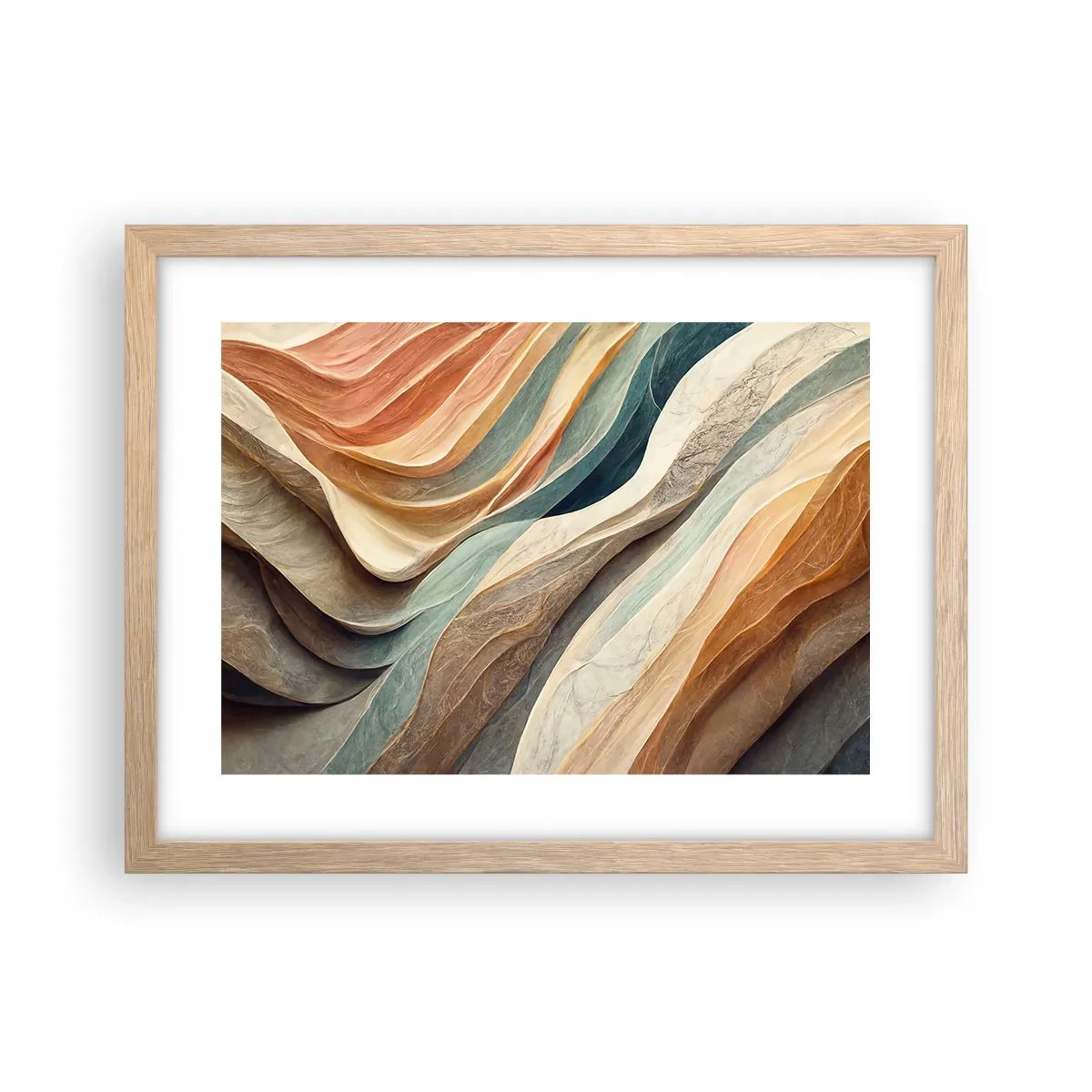 Affiche dans un chêne clair - Poster - Le moment avant le changement - 40x30 cm