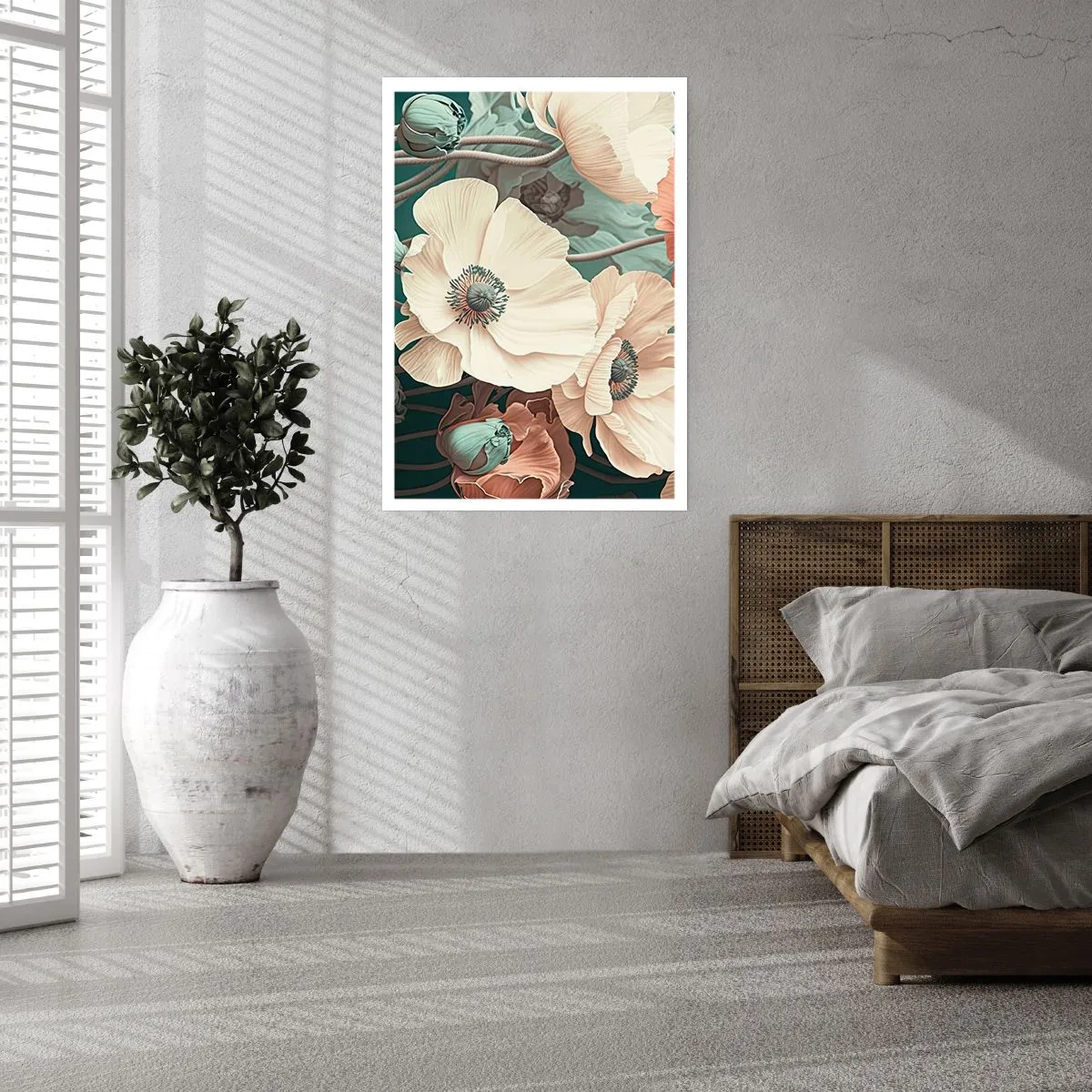 Affiche - Poster - Le murmure des coquelicots - 70x100 cm