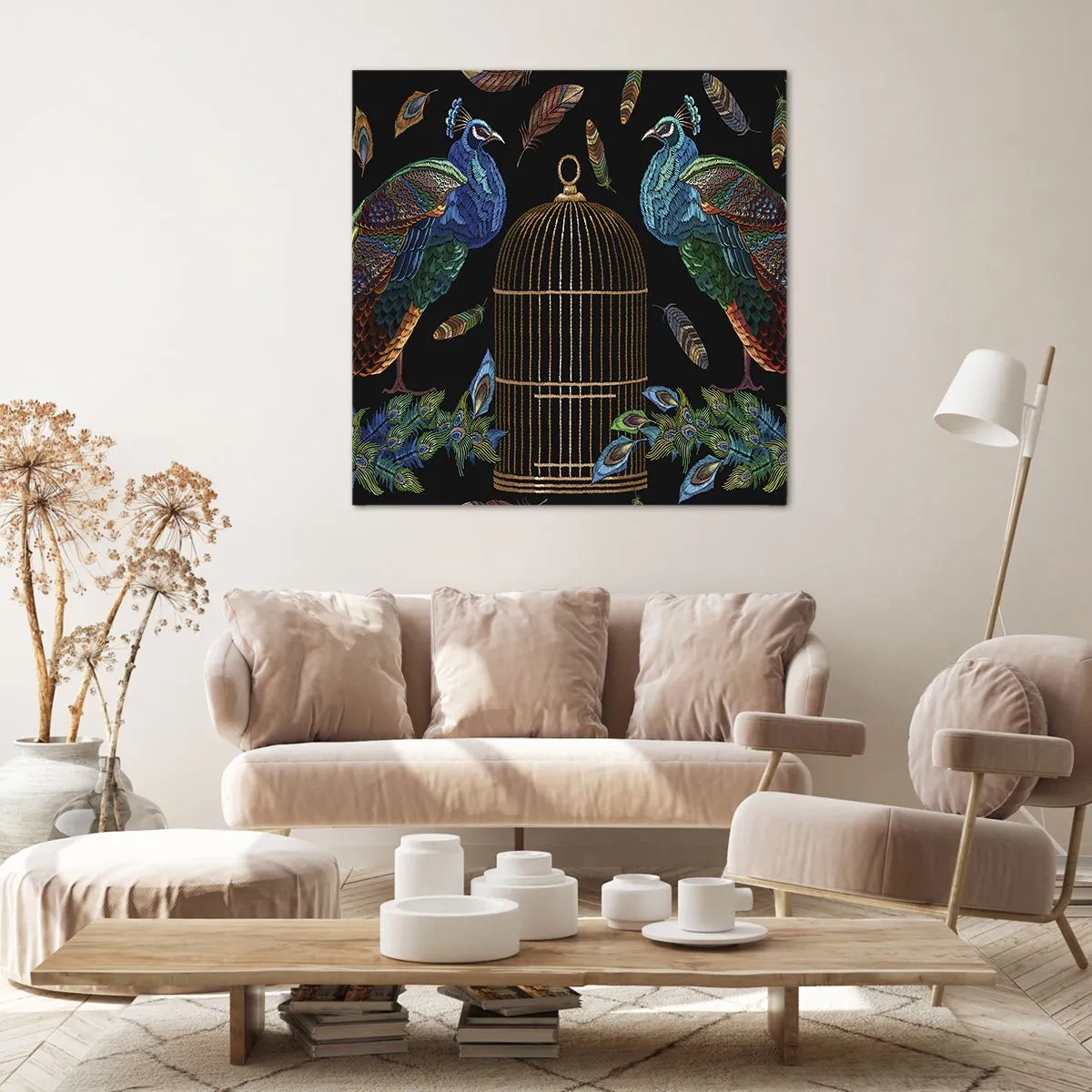 Impression sur toile - Image sur toile - En robes royales - 40x40 cm