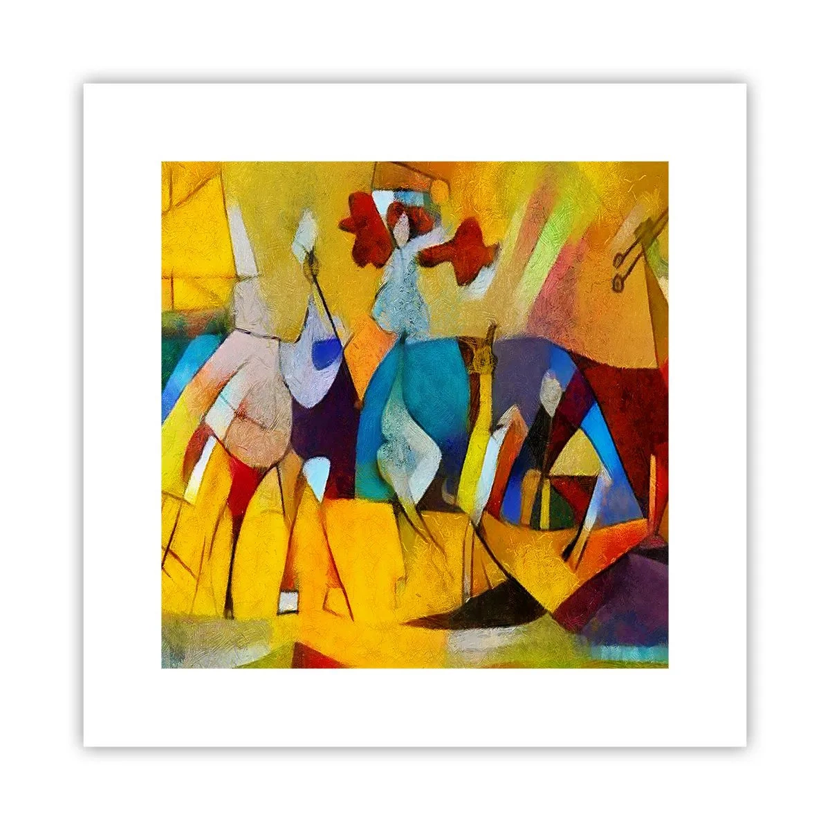 Affiche - Poster - Soleil - vie - joie - 30x30 cm