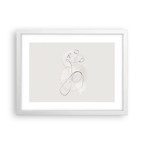 Affiche dans un cadre blanc - Poster - Spirale de beauté - 40x30 cm