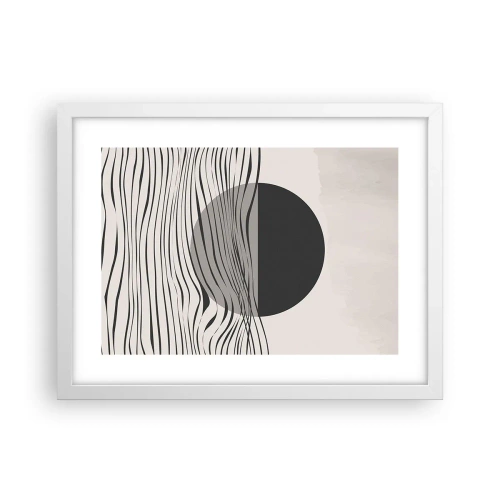 Affiche dans un cadre blanc - Poster - Demi composition - 40x30 cm