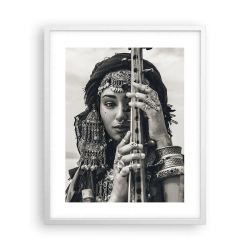 Affiche dans un cadre blanc - Poster - Musique de l'Orient elle-même - 40x50 cm