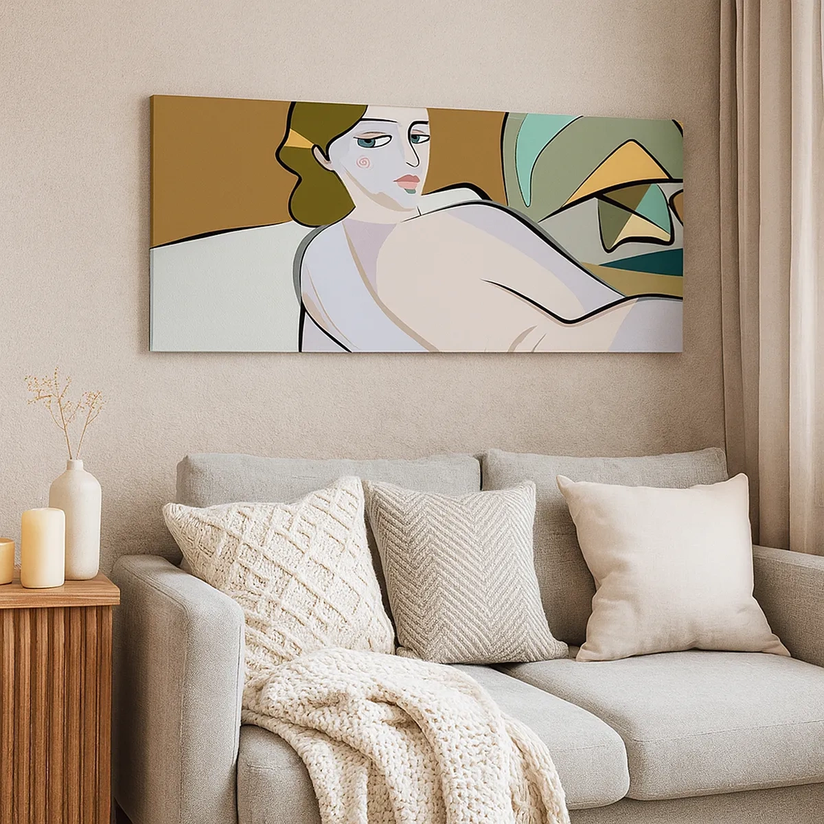 Impression sur toile - Image sur toile - Portrait intime - 30x30 cm