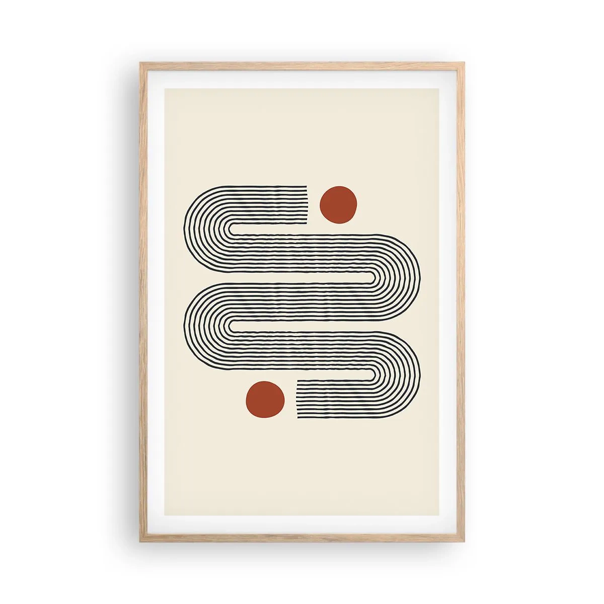 Affiche dans un chêne clair - Poster - Du début à la fin - 61x91 cm