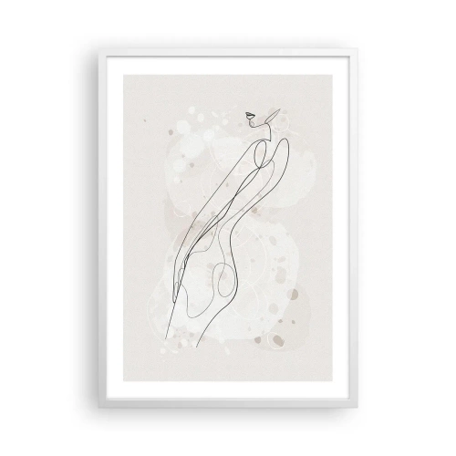 Affiche dans un cadre blanc - Poster - Trompe l'oeil - 50x70 cm