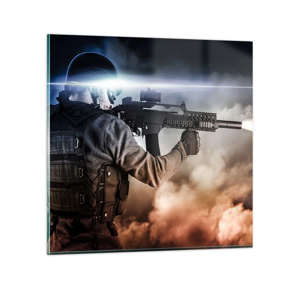 Impression sur verre - Image sur verre - Tout simplement un héros - 70x70 cm