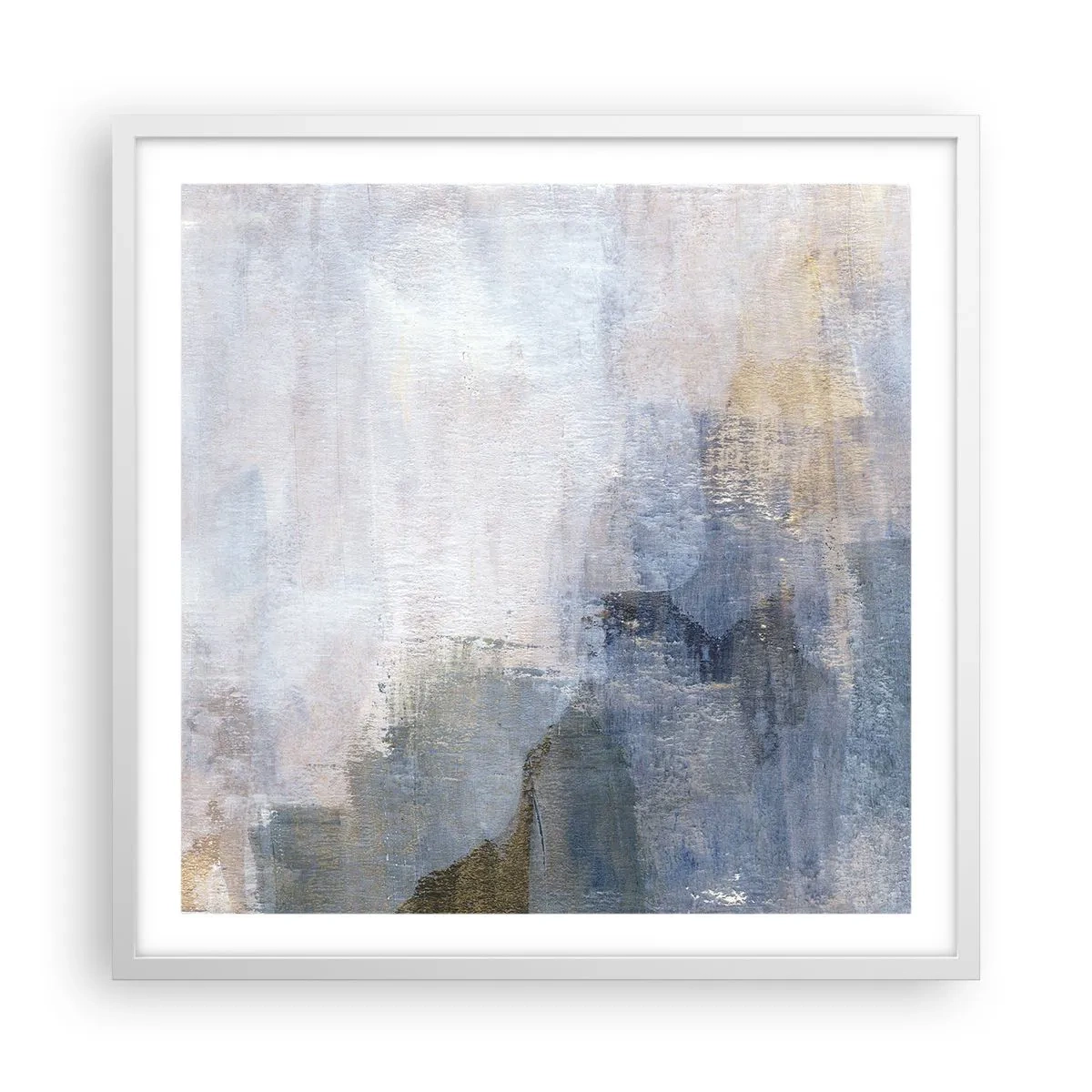 Affiche dans un cadre blanc - Poster - Tonalités et accords de couleur - 60x60 cm