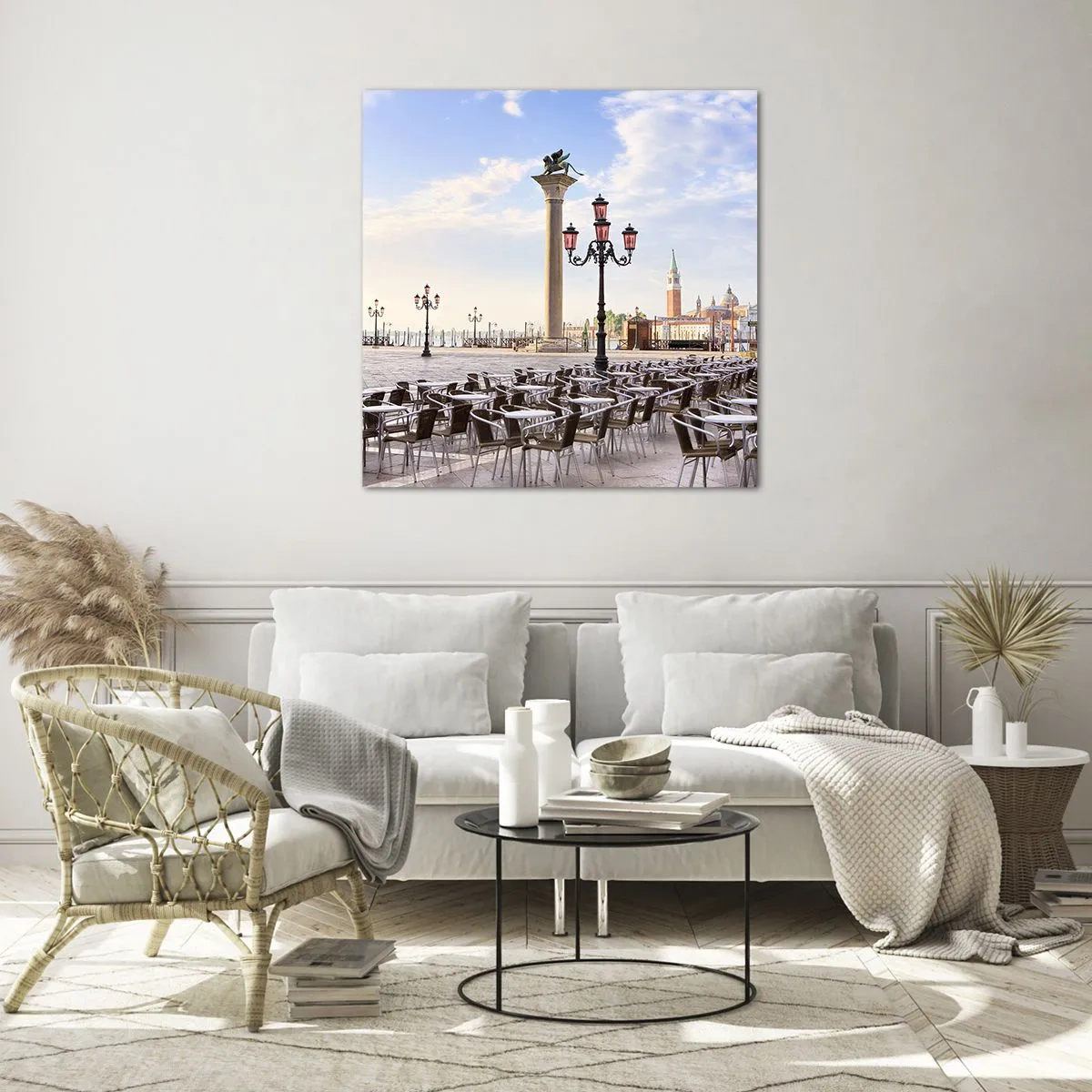 Impression sur verre - Image sur verre - Nous vous invitons, tout est prêt - 50x50 cm