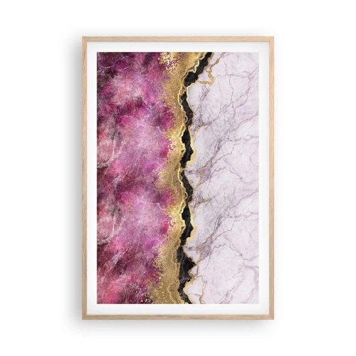 Affiche dans un chêne clair - Poster - À la frontière - 61x91 cm