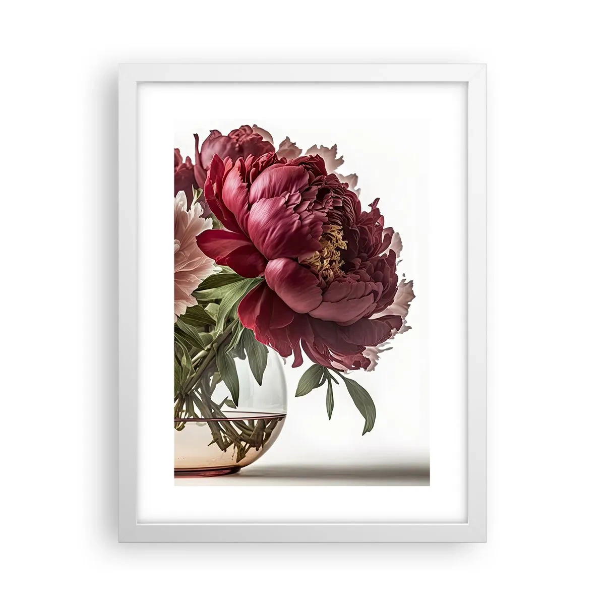 Affiche dans un cadre blanc - Poster - En pleine floraison de beauté - 30x40 cm