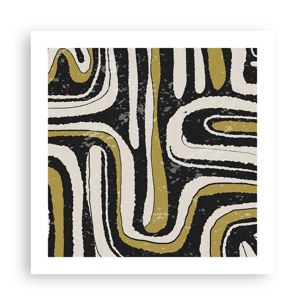 Affiche - Poster - Composition : routes et ruelles - 50x50 cm