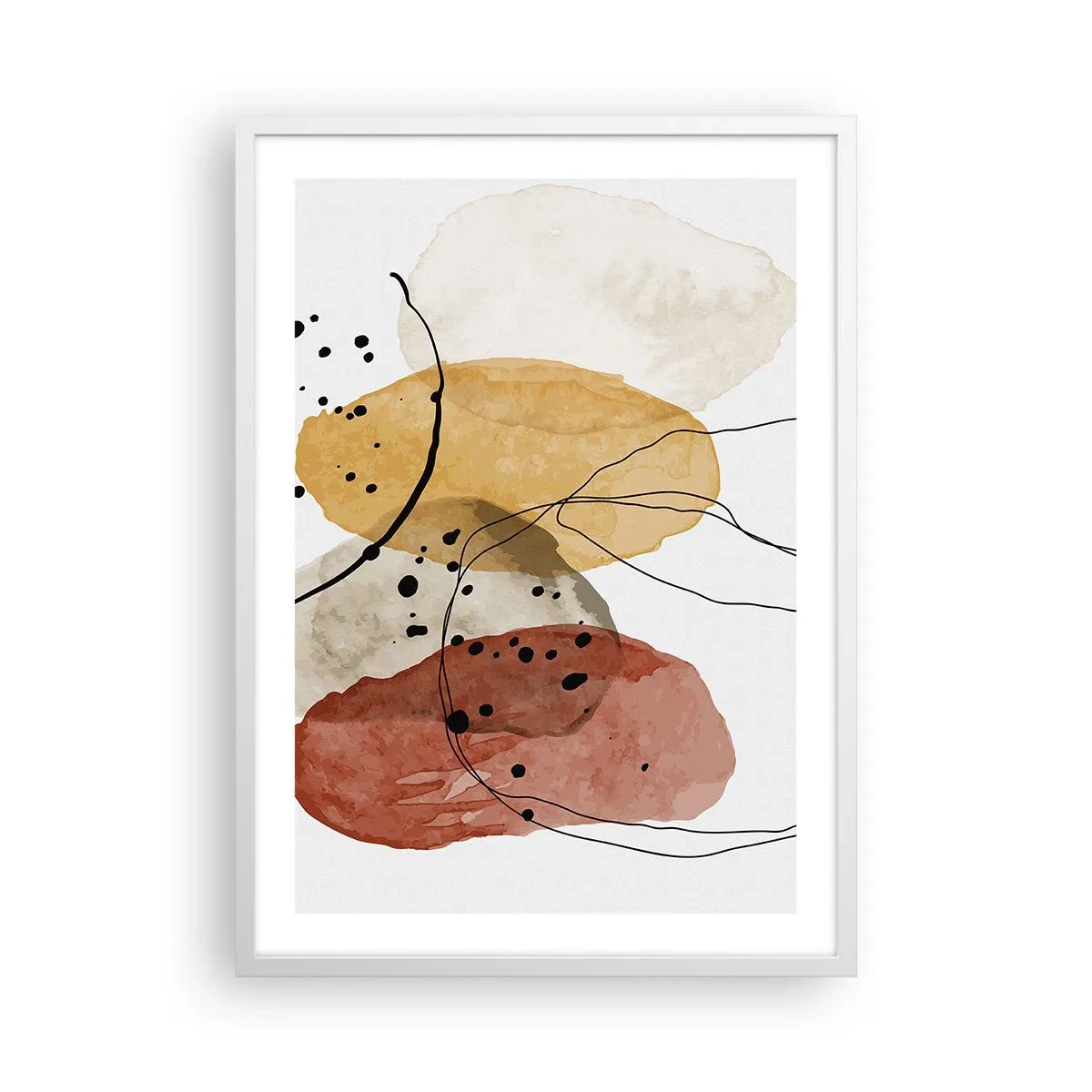 Affiche dans un cadre blanc - Poster - Léger et transparent comme l'air - 50x70 cm