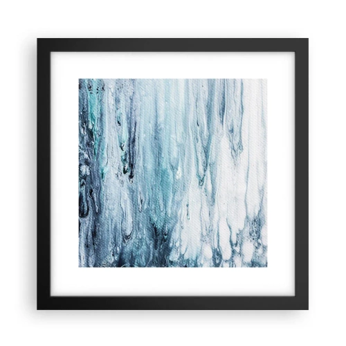 Affiche dans un cadre noir - Poster - Une glace bleue - 30x30 cm