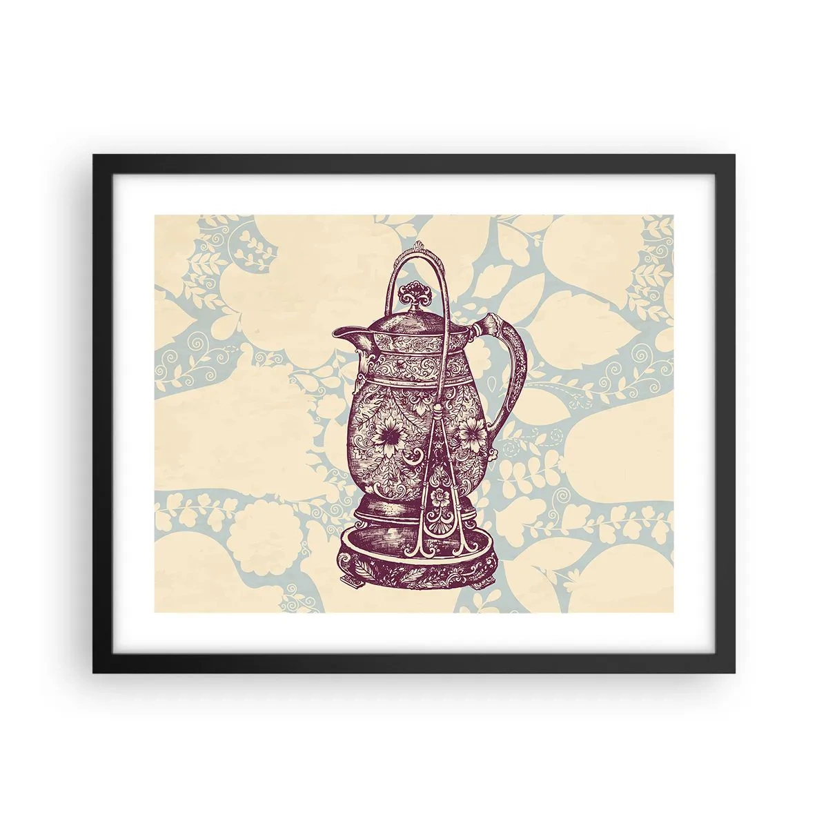 Affiche dans un cadre noir - Poster - La beauté du quotidien - 50x40 cm