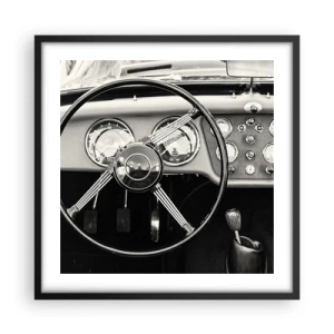 Affiche dans un cadre noir - Poster - Rêve de collectionneur - 50x50 cm