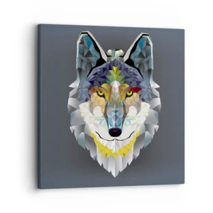 Impression sur toile - Image sur toile - On parle du loup - 30x30 cm