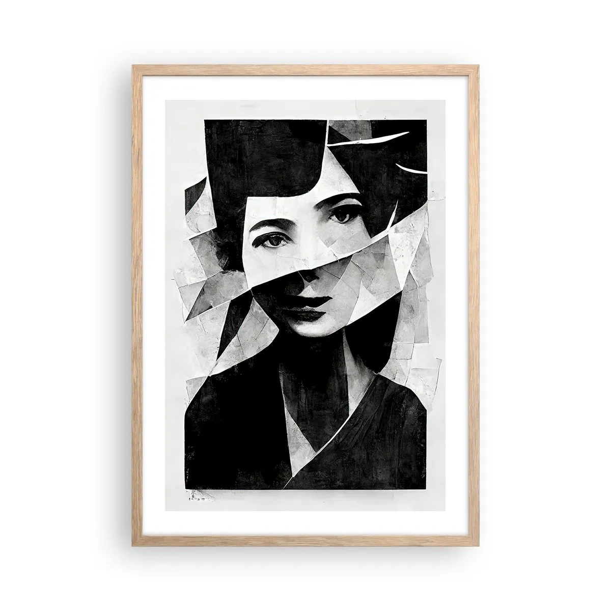 Affiche dans un chêne clair - Poster - Vraiment ce que tu es… - 50x70 cm