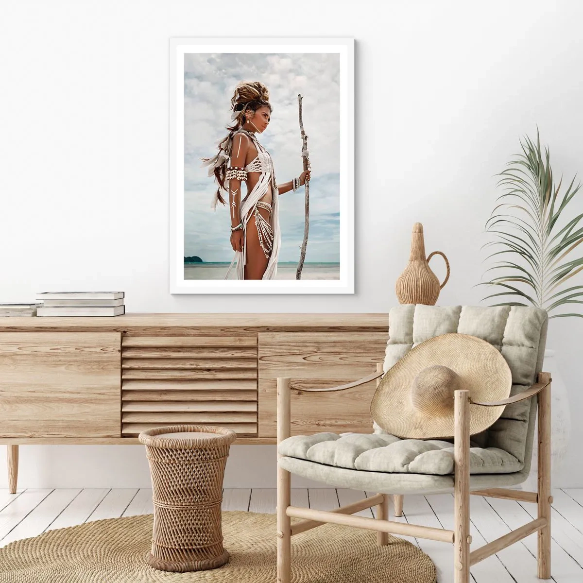 Affiche dans un cadre blanc - Poster - Reine des tropiques - 30x40 cm