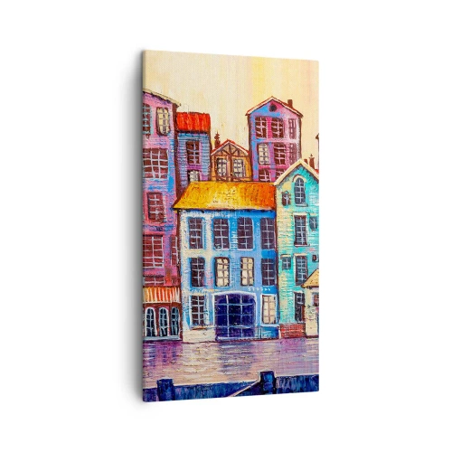 Impression sur toile - Image sur toile - Une ville comme dans un conte de fées - 45x80 cm