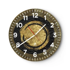 Horloge murale - Pendule murale - Composition glamour - 40x40 cm
